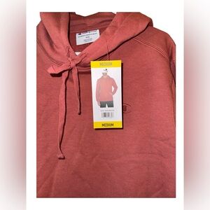 NWT! Champion Men's Medium Fleece Lined Hoodie Color - Sandalwood Red